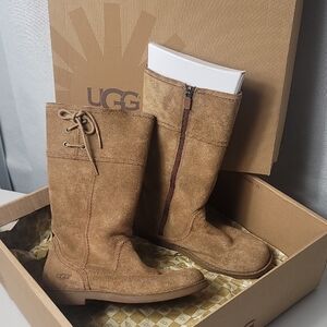 UGG KID Brown Suede Winter Boots